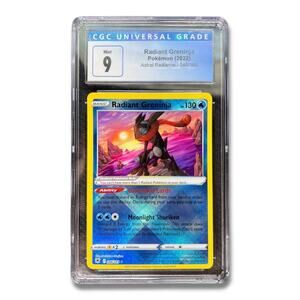 Radiant Greninja 046/189 Pokemon Card CGC 9 English Holo Astral Radiance TCG CCG